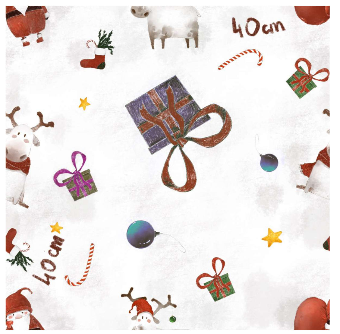 Lillestoff Christmas Mode Moozoriki Christmas Fabric Organic Cotton Lycra