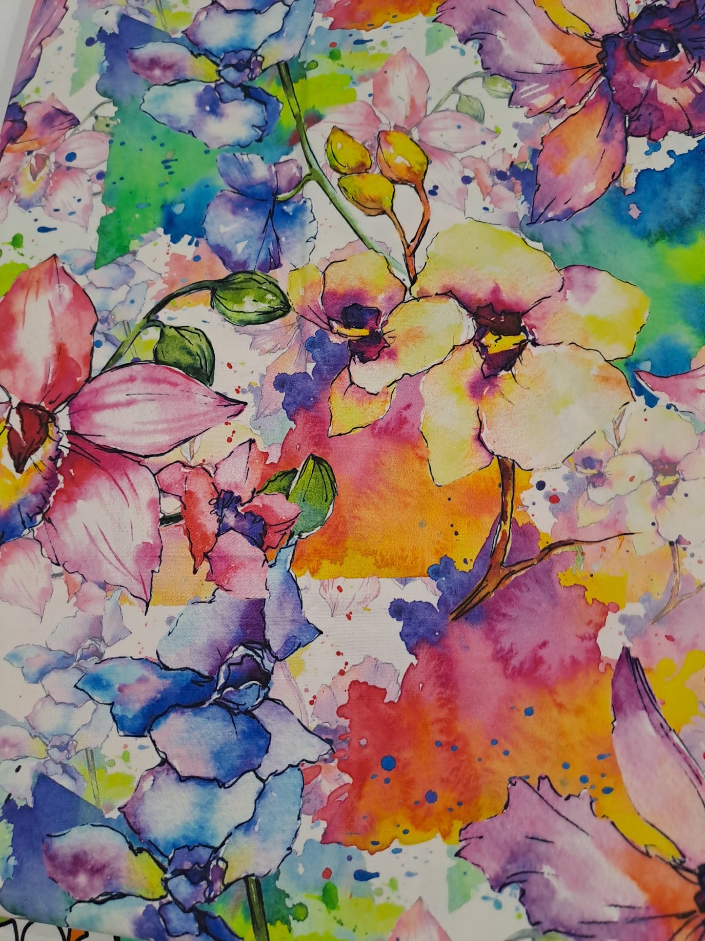 Kwaint Colourful Flowers 140gsm Poplin