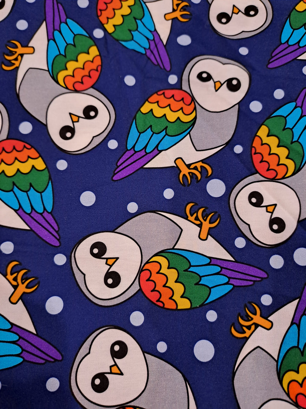 Fabric Mama Nightowls Organic Poplin