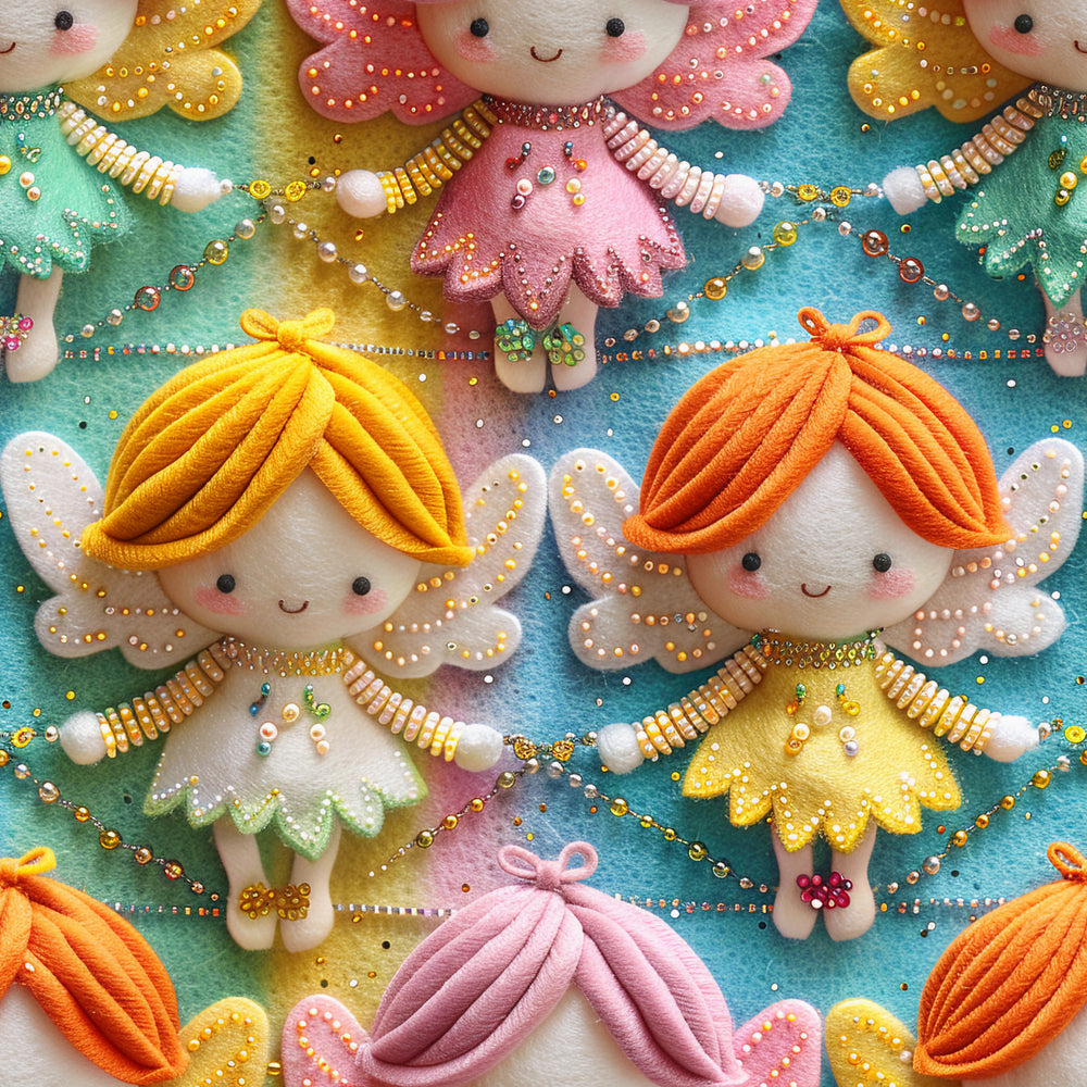 Kwaint Christmas Angels 220gsm Cotton Lycra