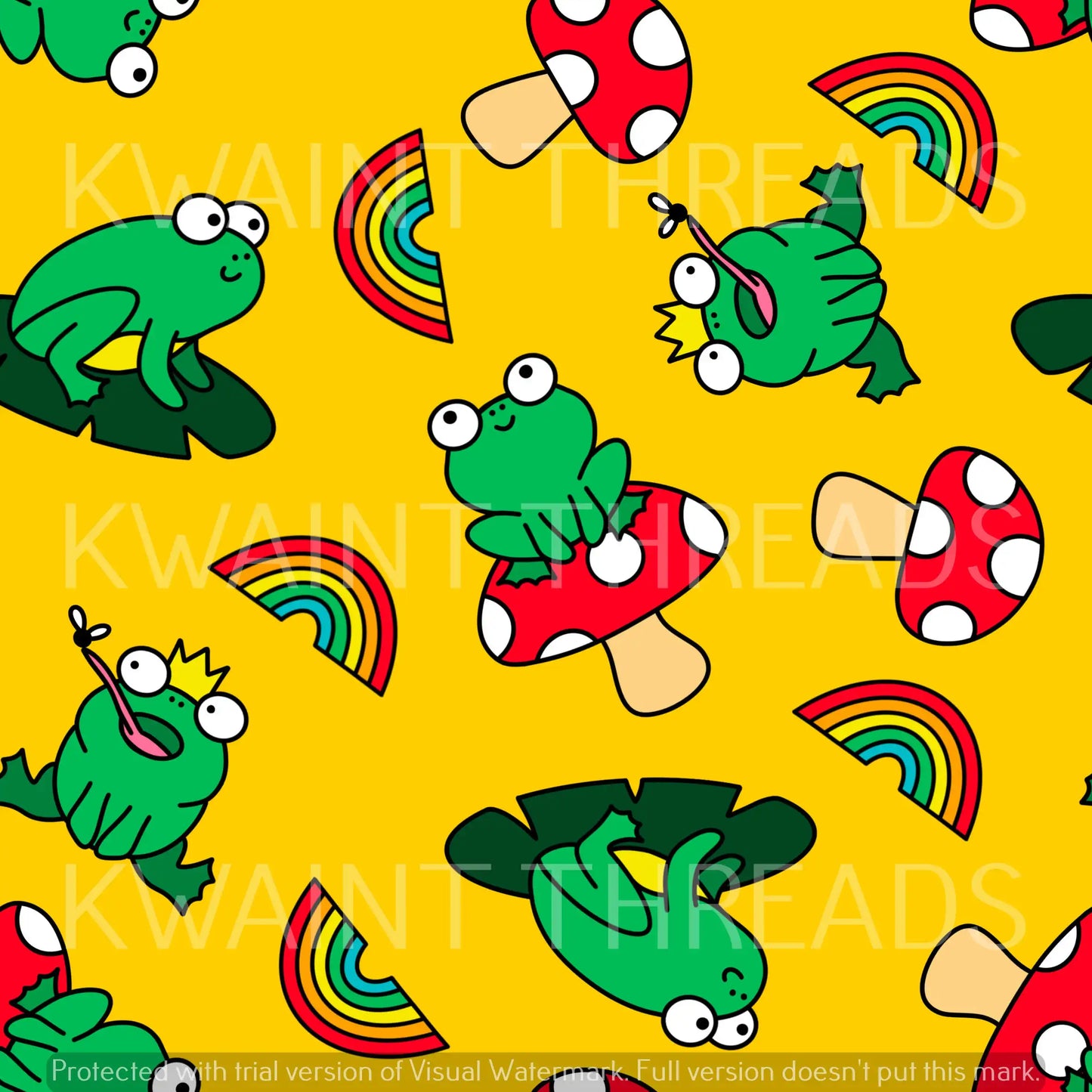 Fabric Mama Frogs and Rainbows Preorder