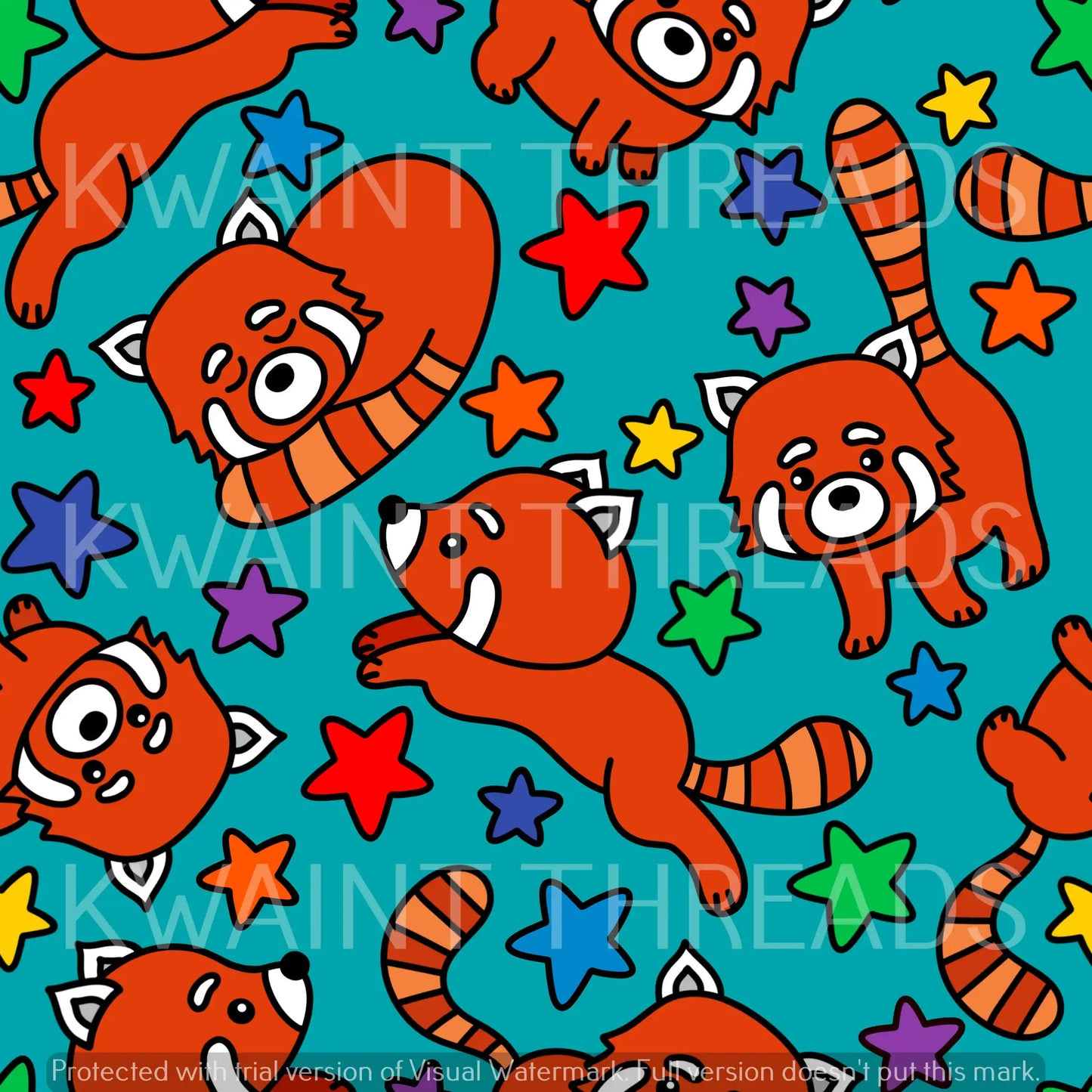 Fabric Mama Red Pandas 2 Preorder