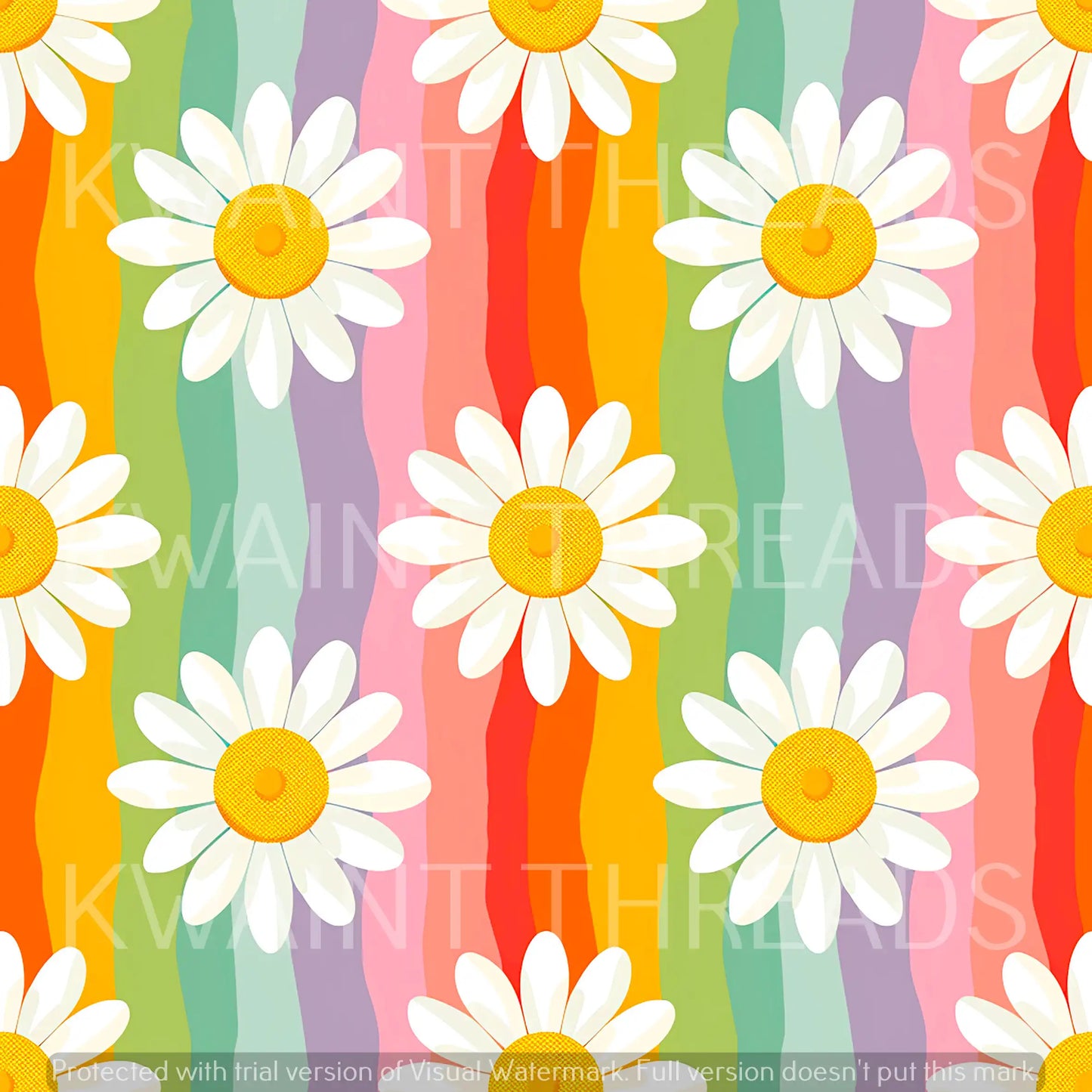 Fabric Mama Daisy Stripes Preorder