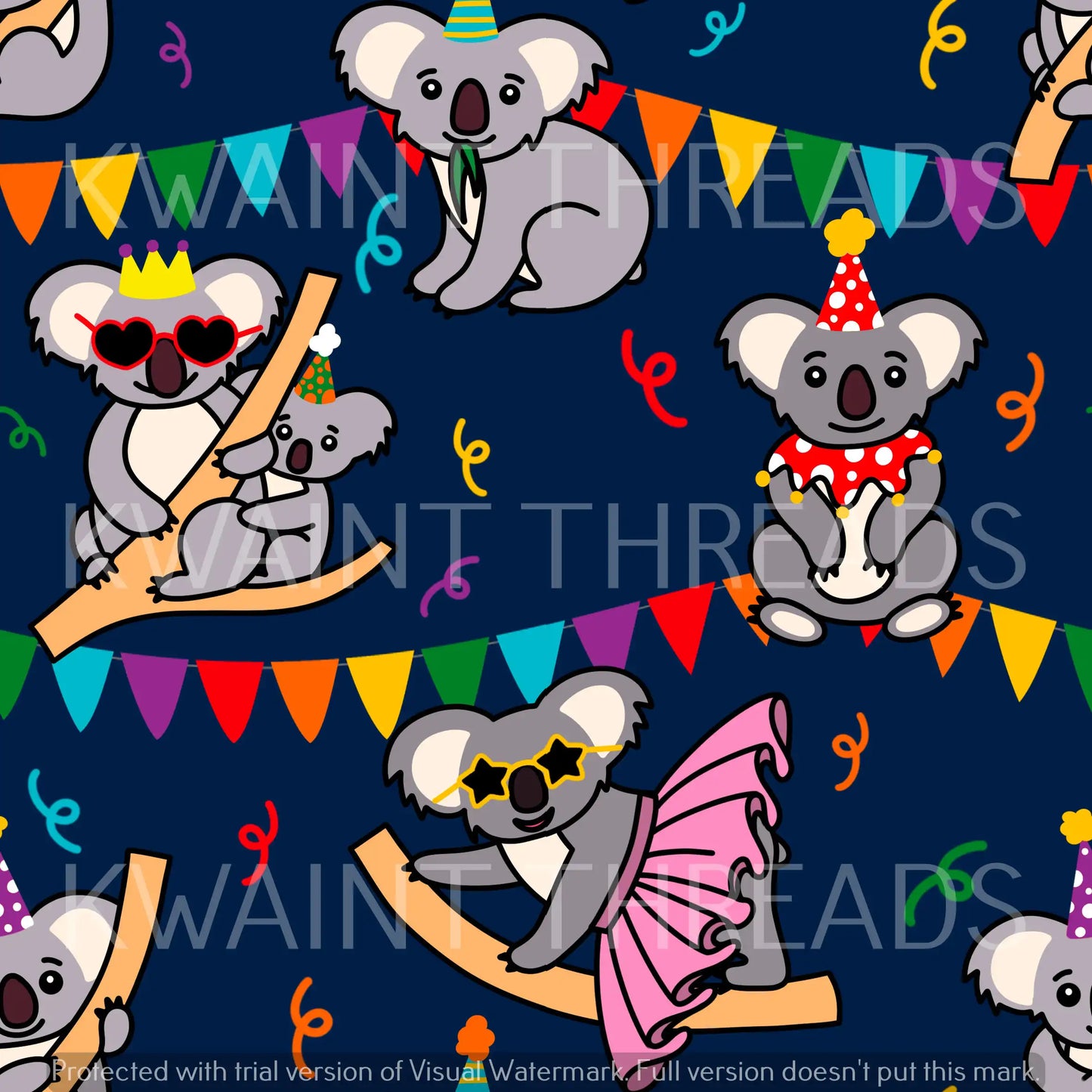 Fabric Mama Birthday Koalas Preorder