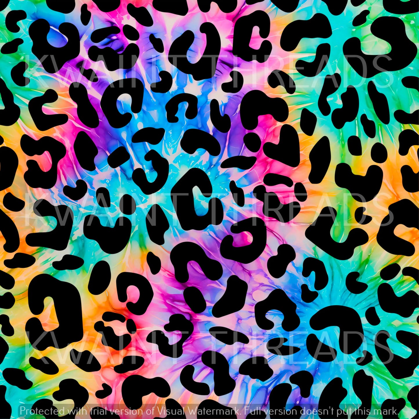 Fabric Mama Leopard Print Tie Dye Preorder