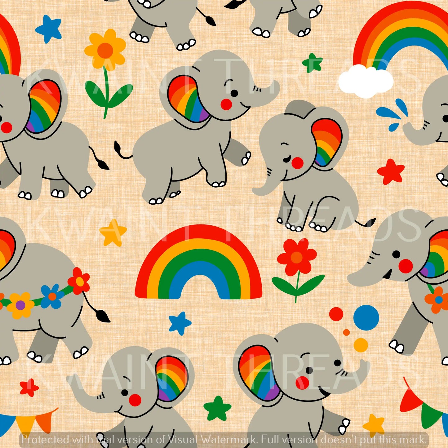 Fabric Mama Cute Elephants Preorder