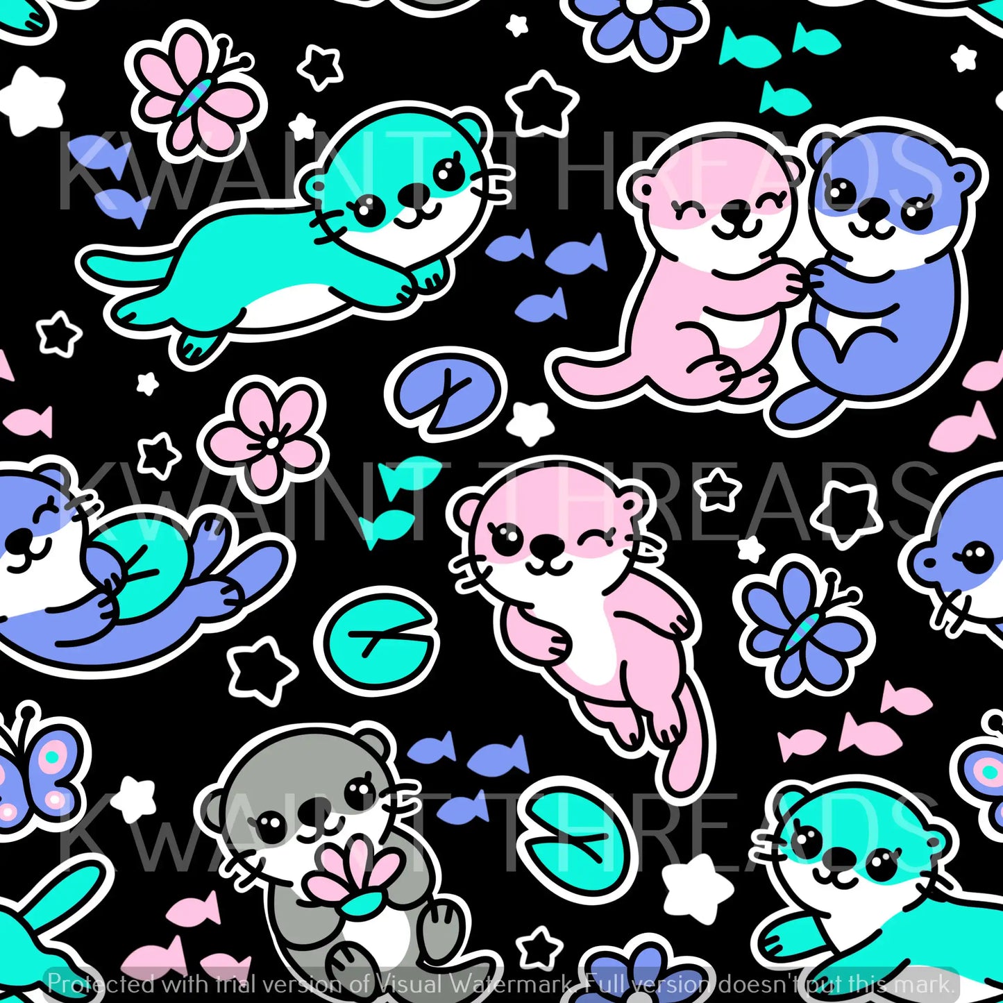 Fabric Mama Edgy Otters Preorder