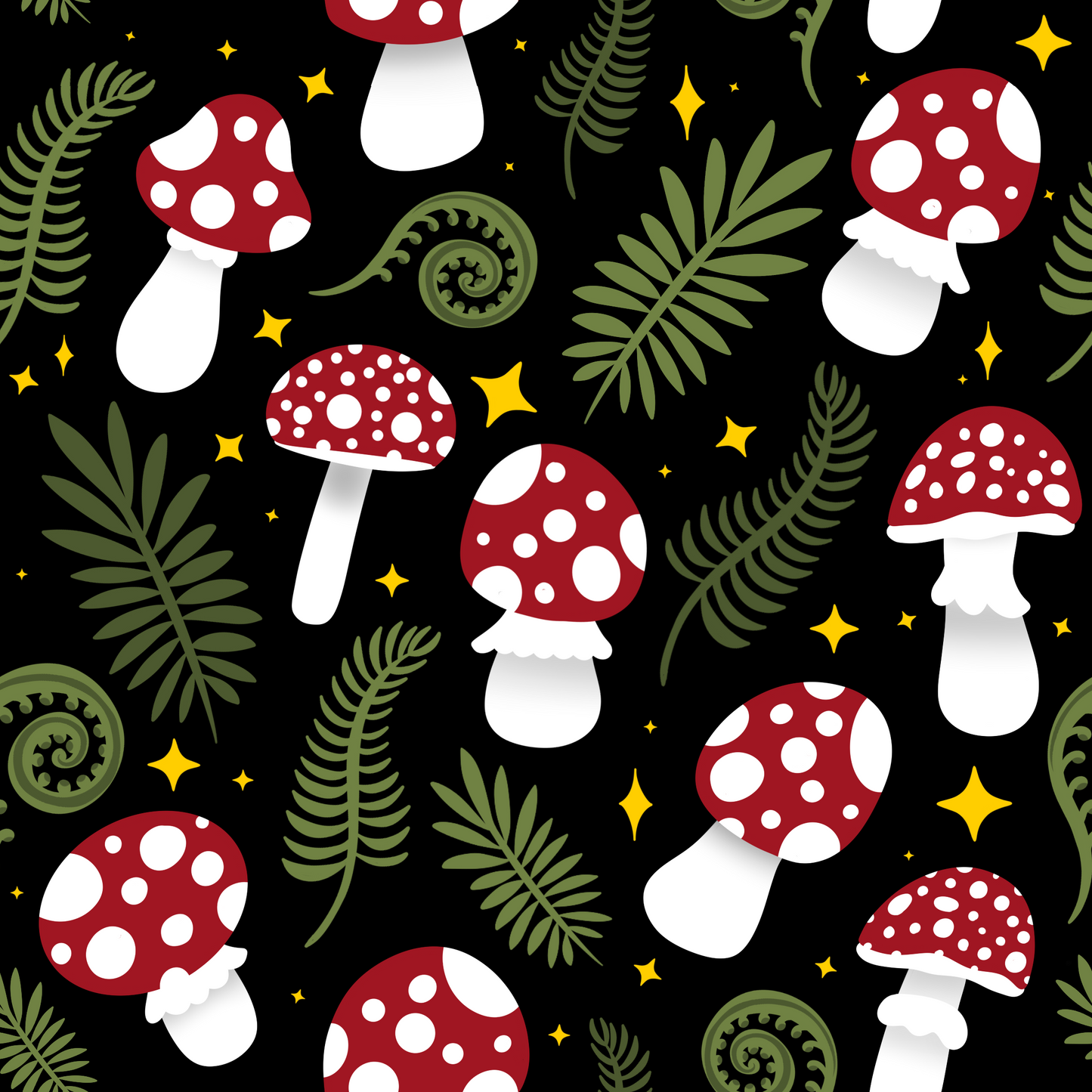 Fabric Mama Mushroom and Ferns Preorder