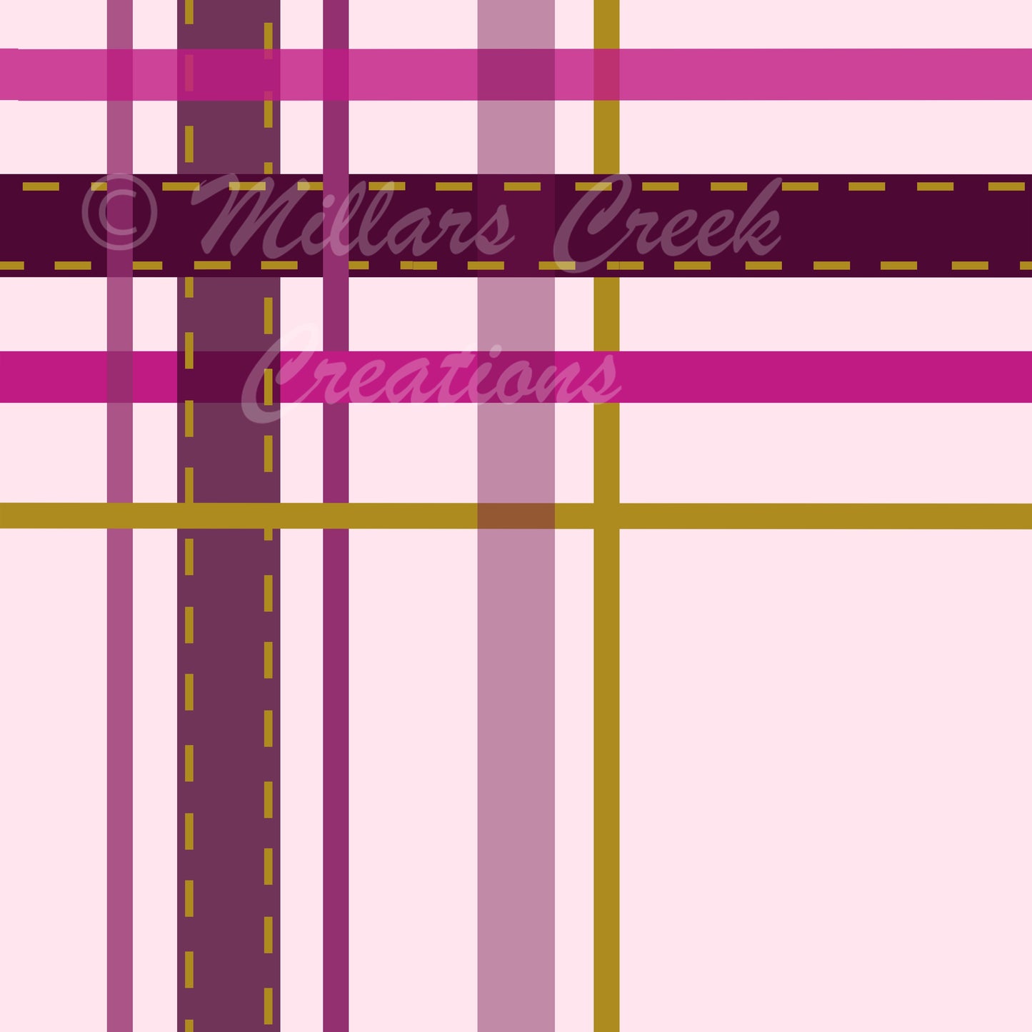 Millars Creek Dryandra Pink Tartan