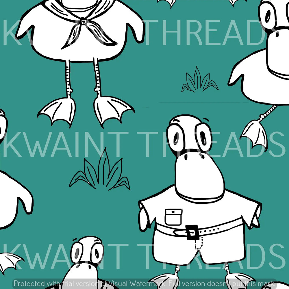 Millars Creek Eggbert Duck Cyan
