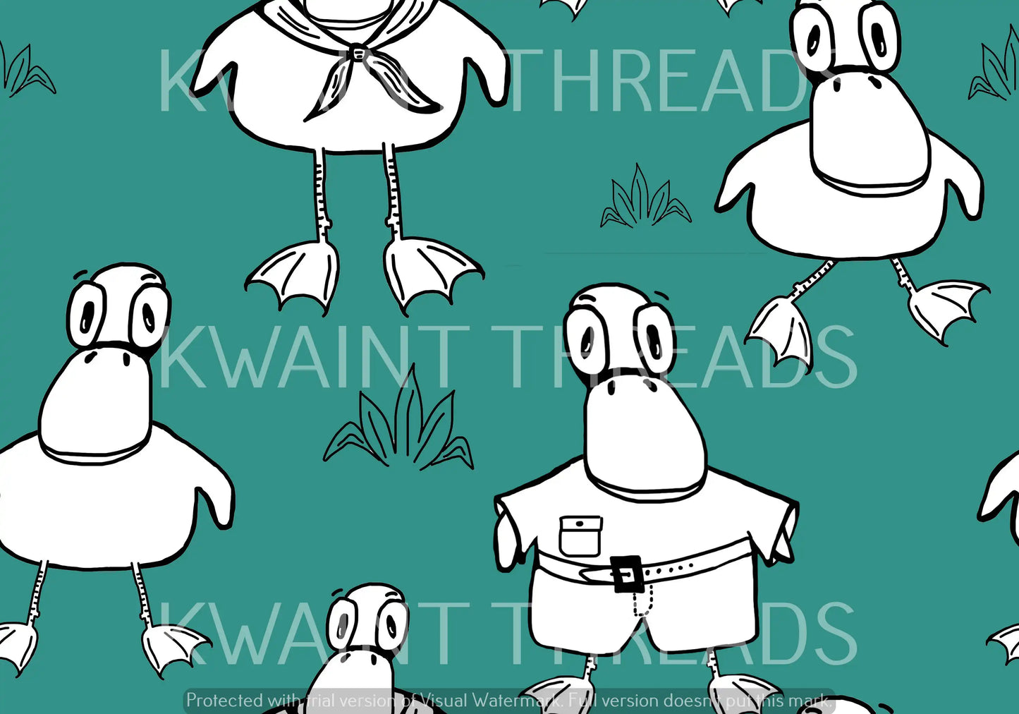 Millars Creek Eggbert Duck Cyan