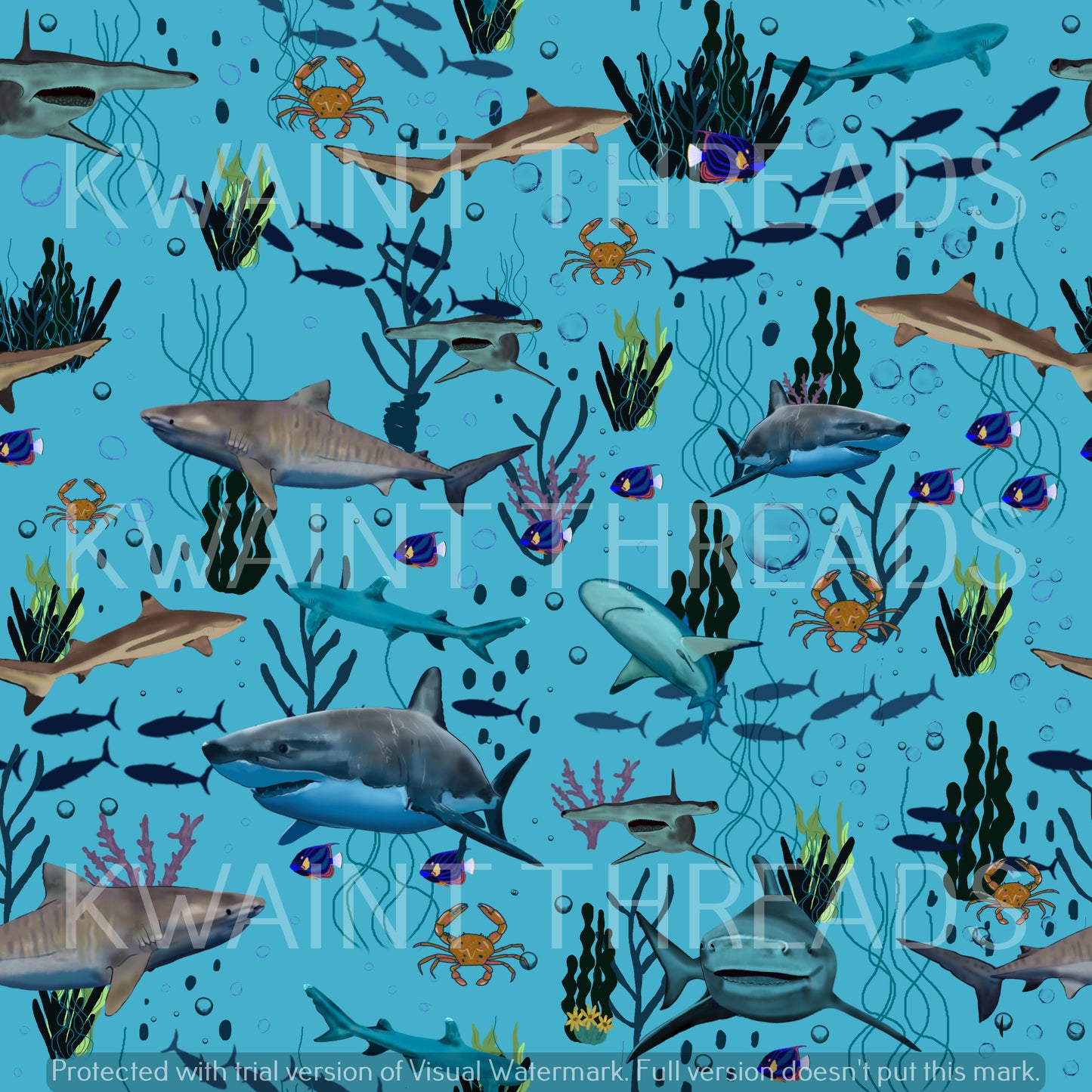 Etched Fin and Swim Blue Preorder