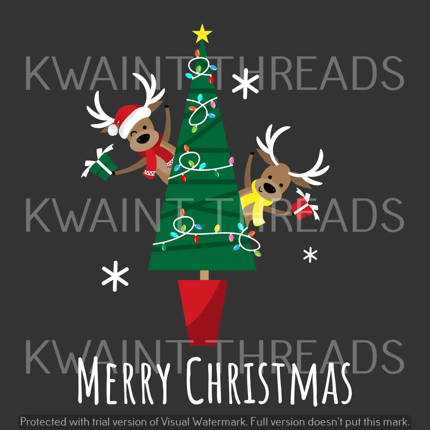 Kwaint Christmas Reindeer Panel PreOrder