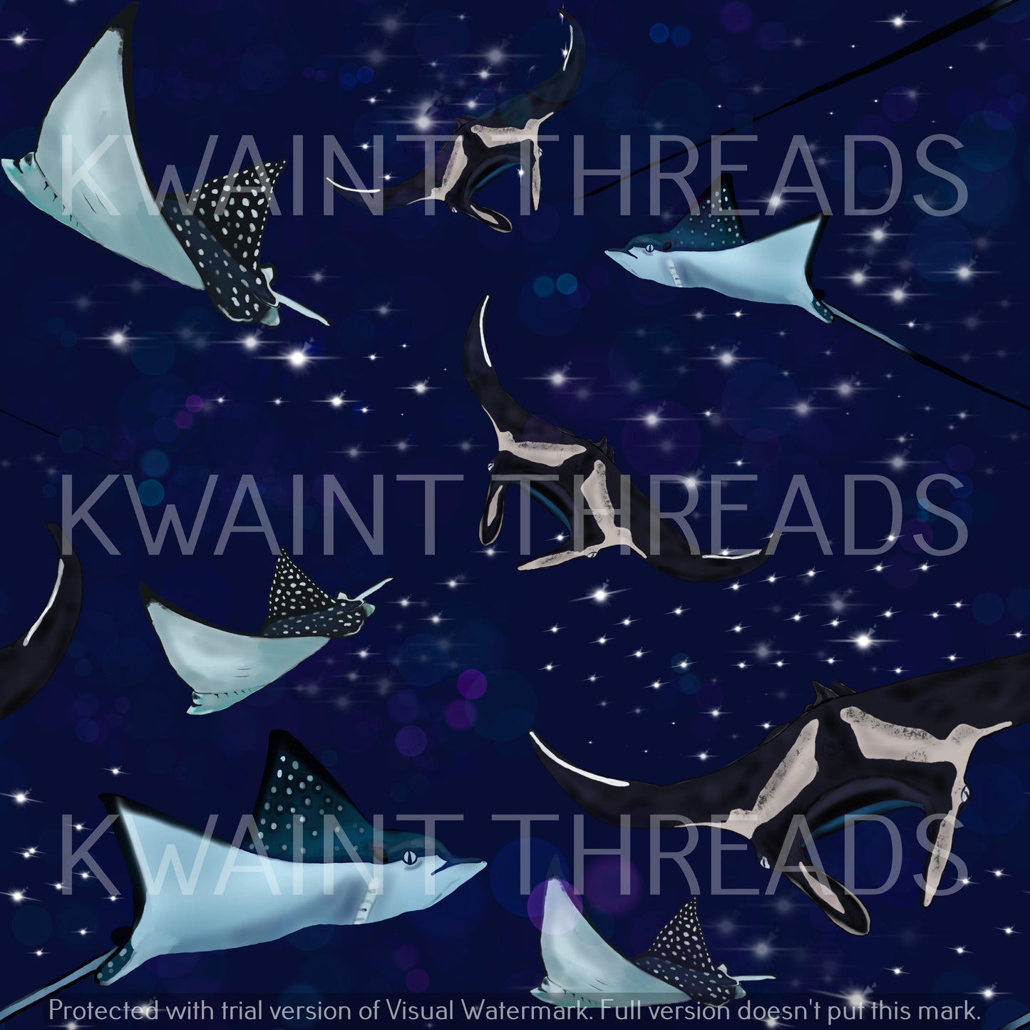 Etched Ocean Rays Navy Preorder