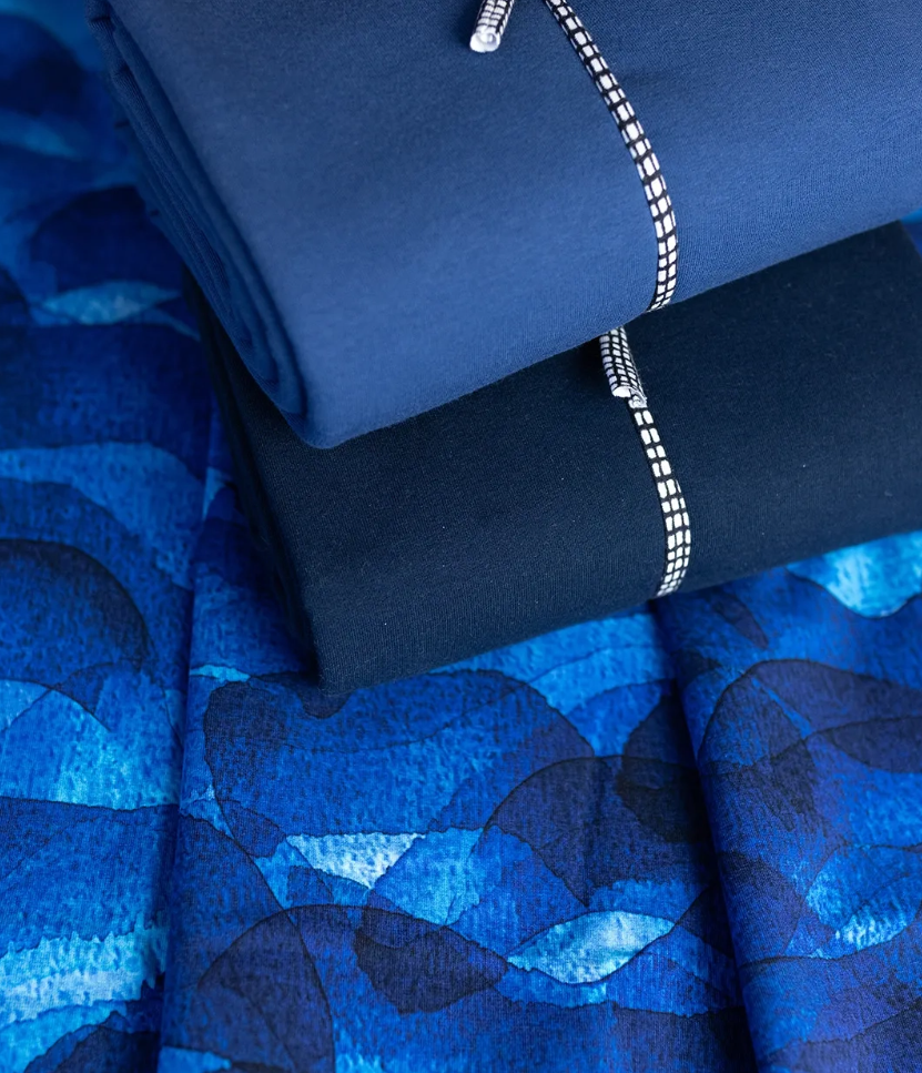 PaaPii Swell Blue Organic Cotton Lycra