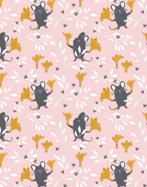 PaaPii Chanterelle Organic Cotton Lycra 75cm Piece