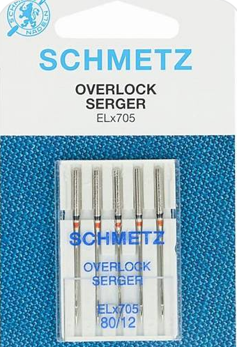 Schmetz ELx705 80/12 Overlocker Coverstitch Sewing Machine Needles