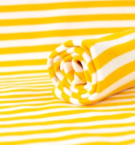 PaaPii Sun and White Striped Organic Ribbing