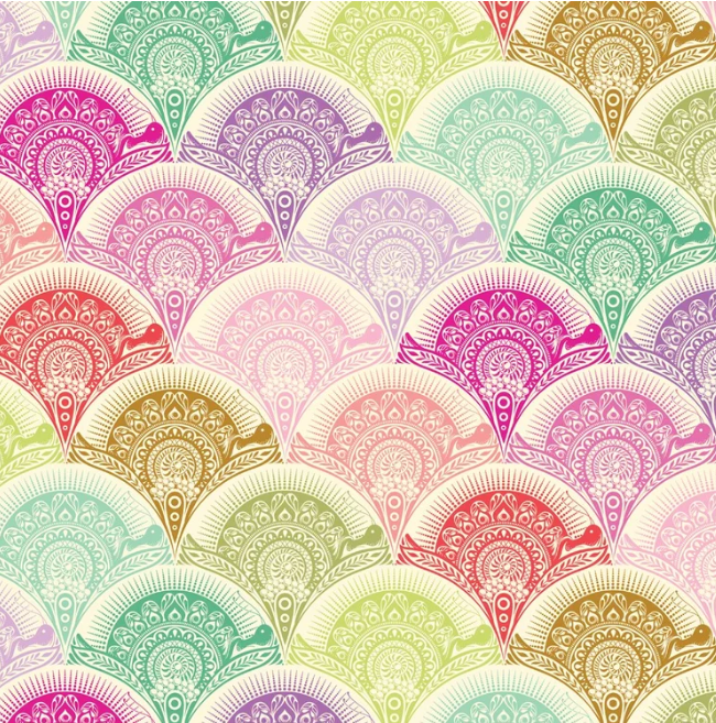 Tula Pink Snail Scallop Quilting Cotton