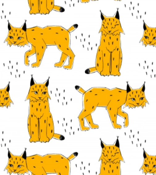 PaaPii Lynx 100% Cotton 75cm piece