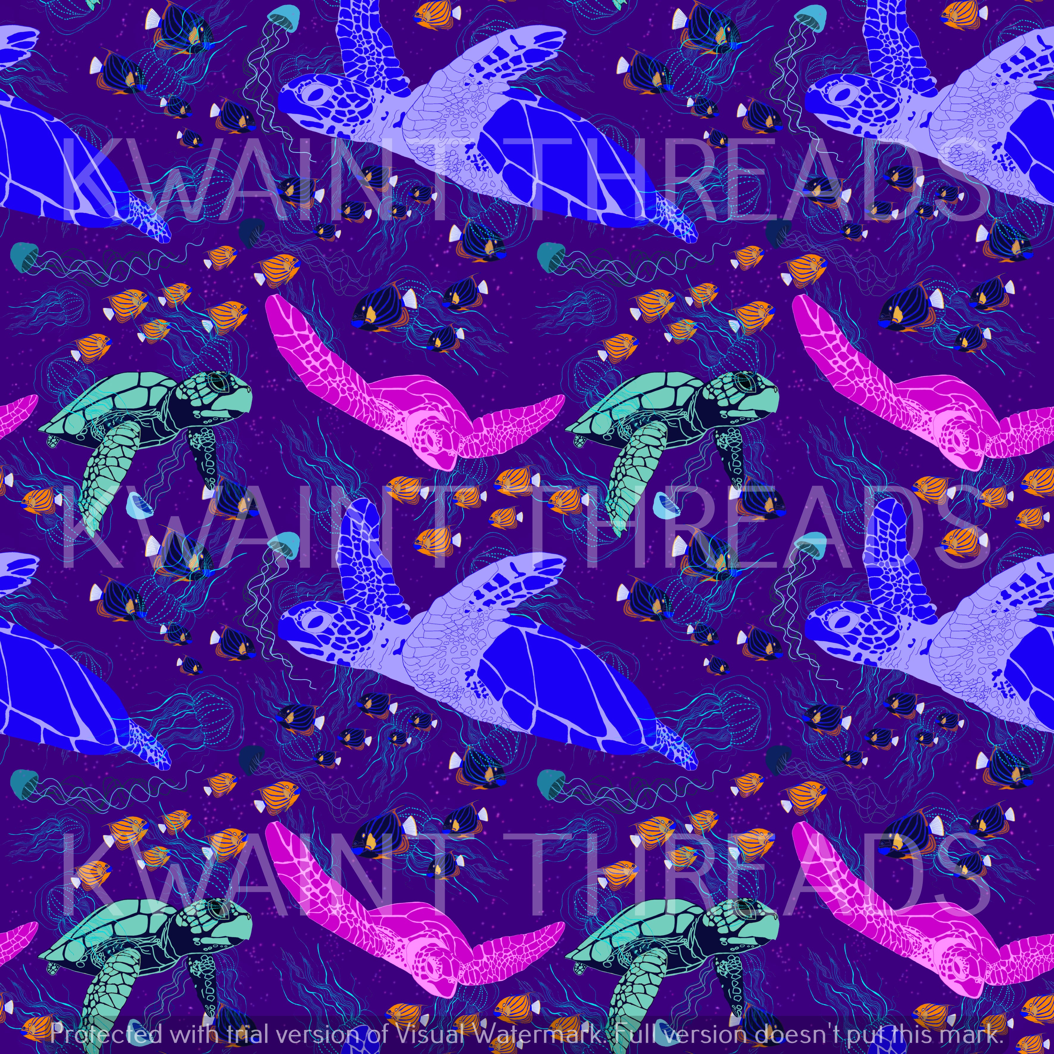 Turtle Threads Etched Turtle-y Tropical Purple Preorder – Kwaint Threads