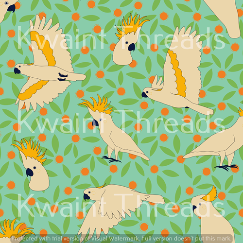 SuzzInColour Yellow Corellas Preorder