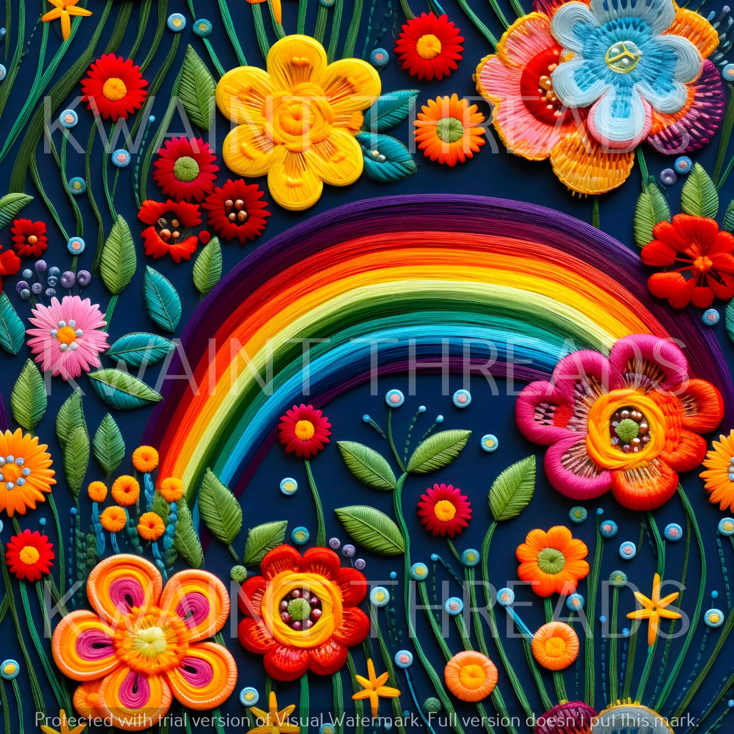 Fabric Mama Embroidery Rainbows Preorder