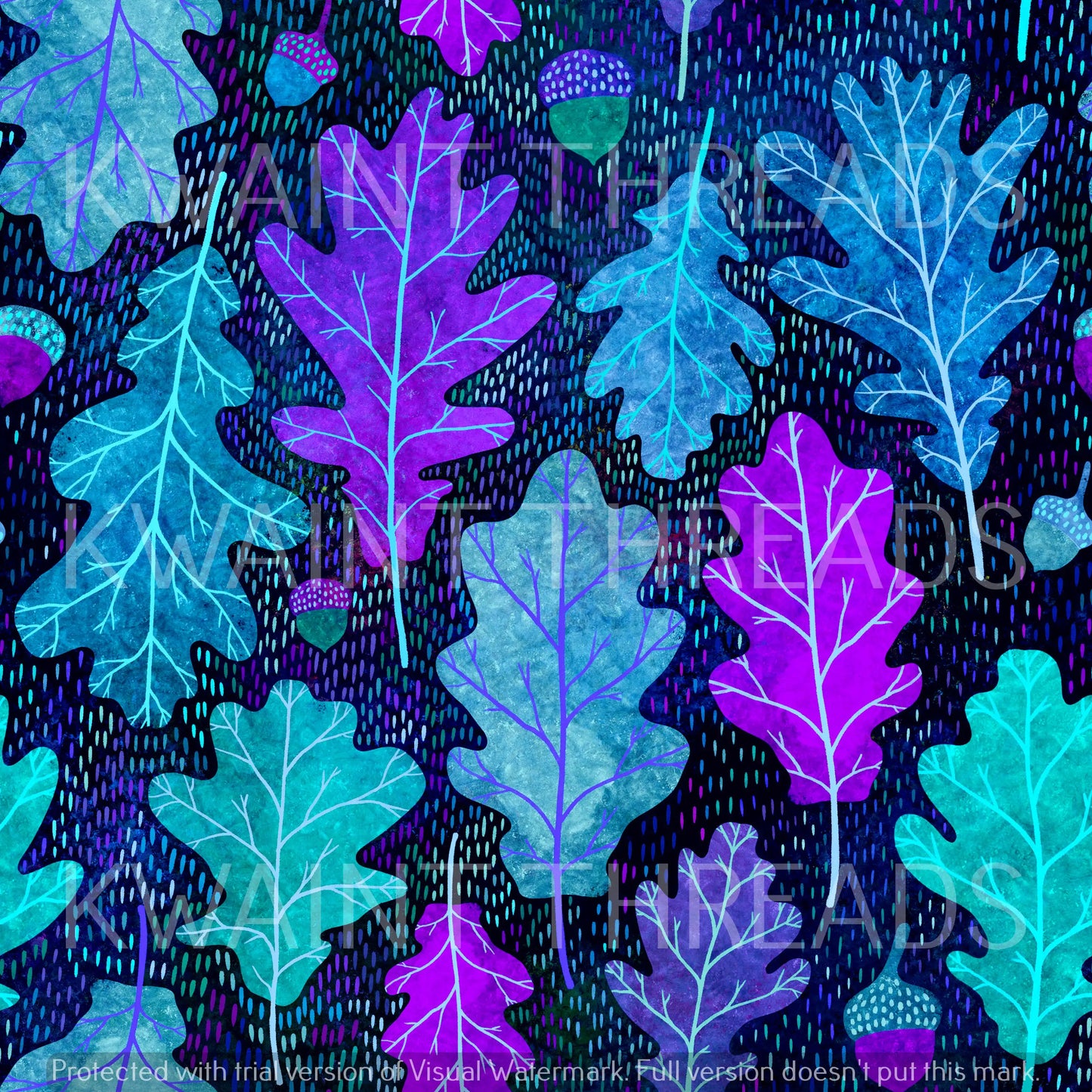 Fabric Mama Purple Acorns Preorder