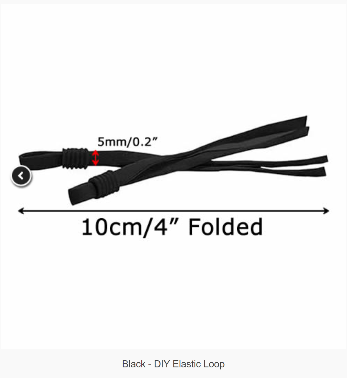 Elastic Loops for Face Masks Black elastic Face Mask Elastic Soft Elasti