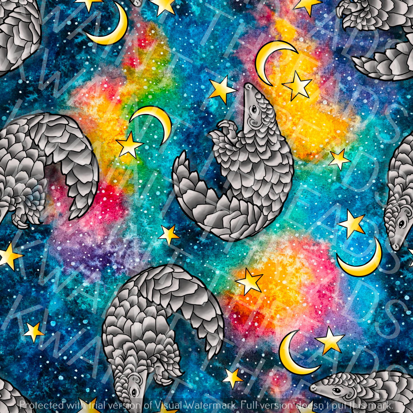 Fabric Mama Pangolins Fabric On Demand Pre Order