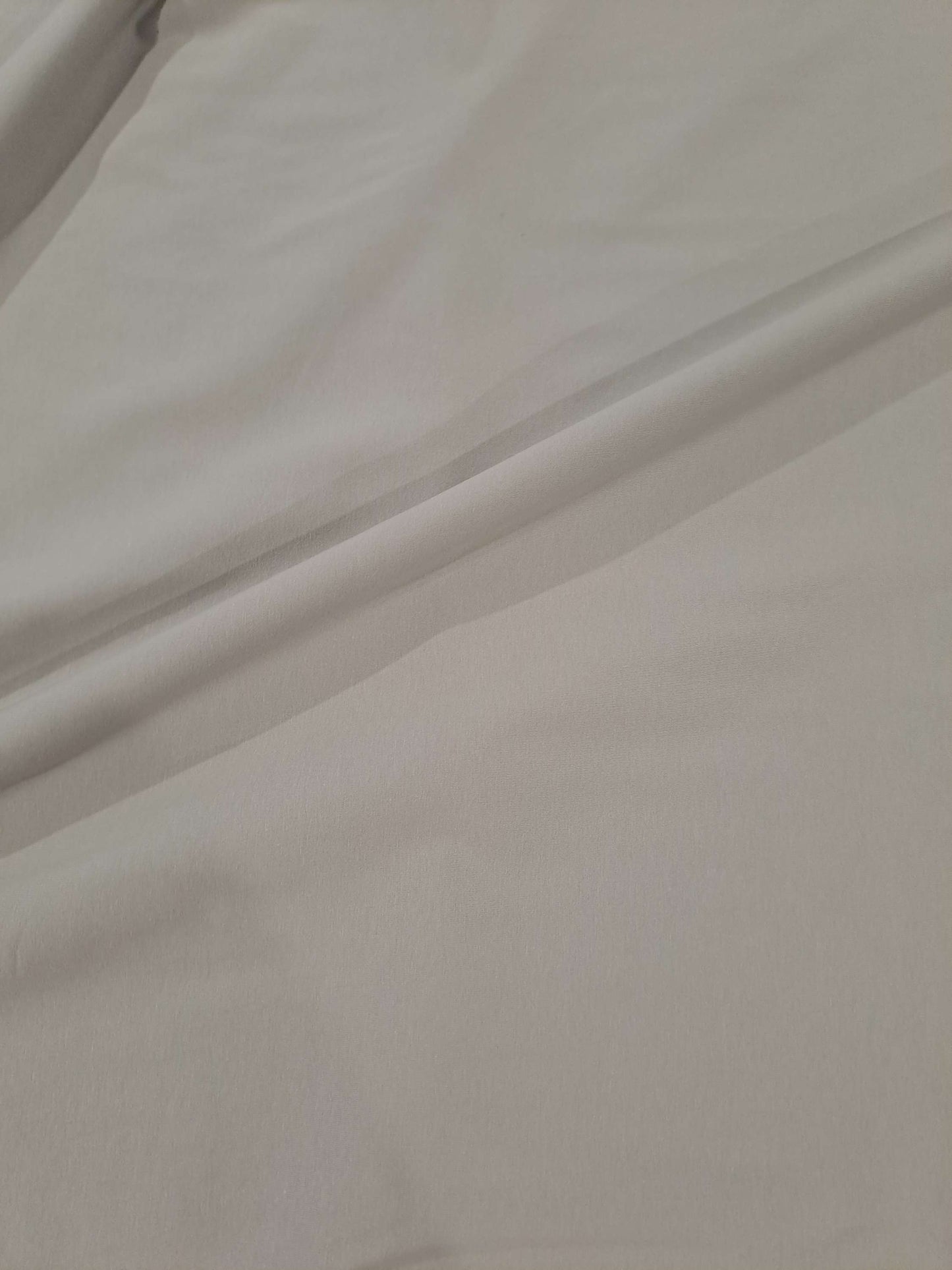Swafing Grey Solid Cotton Lycra Fabric Knit Fabric Cotton Jersey