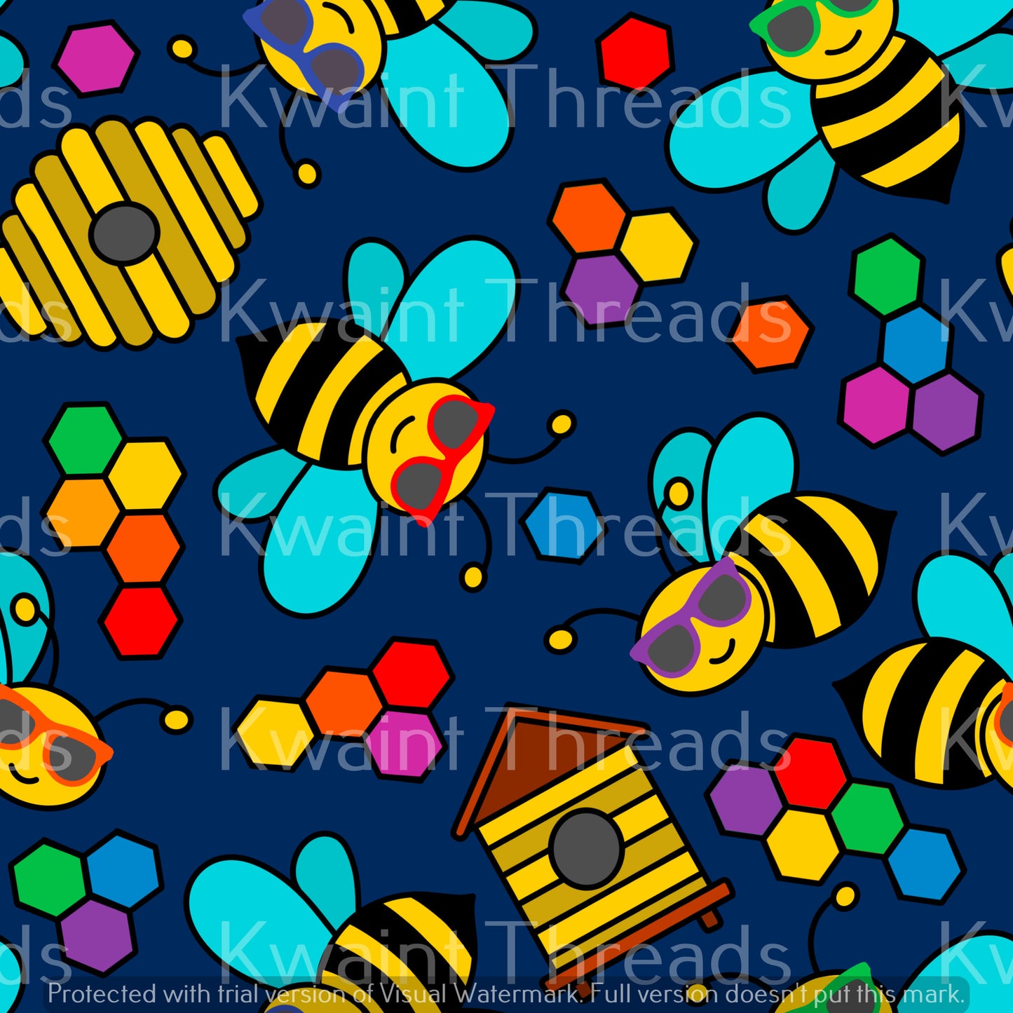 Fabric Mama Oh Honey Bees On Demand Pre Order