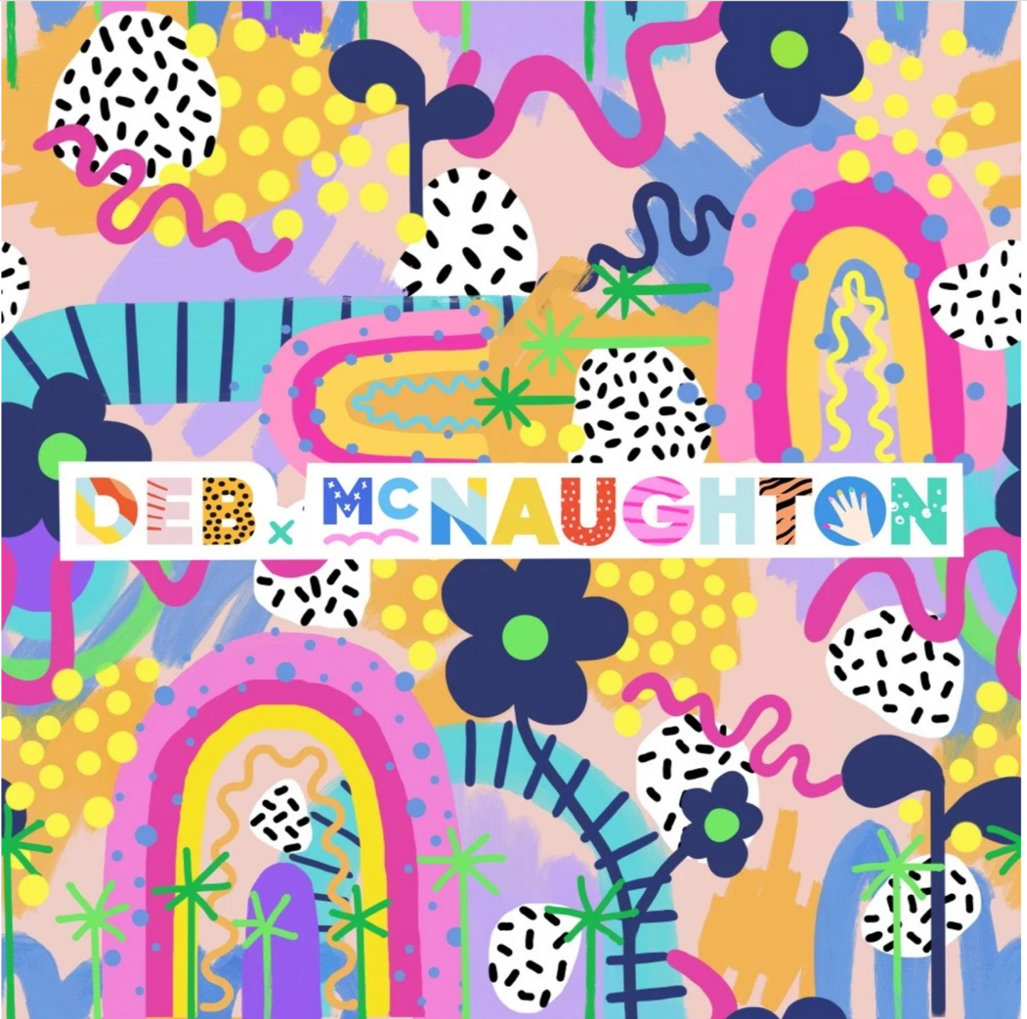 Deb McNaughton Rainbow of Hope Artist Print Fabric On Demand Pre Or