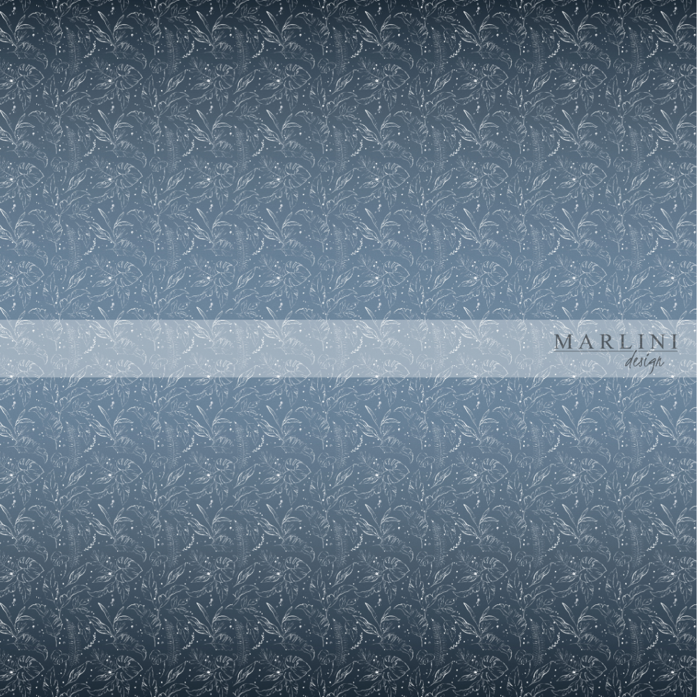 
                      
                        Marlini Tropical Leaves Denim Border Print
                      
                    