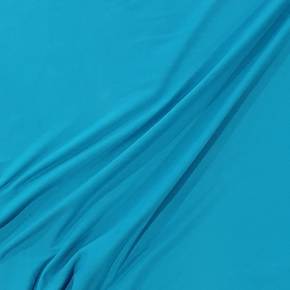 Swafing Petrol Blue Green Solid Cotton Lycra Fabric Knit Fabric Cotton Jersey F