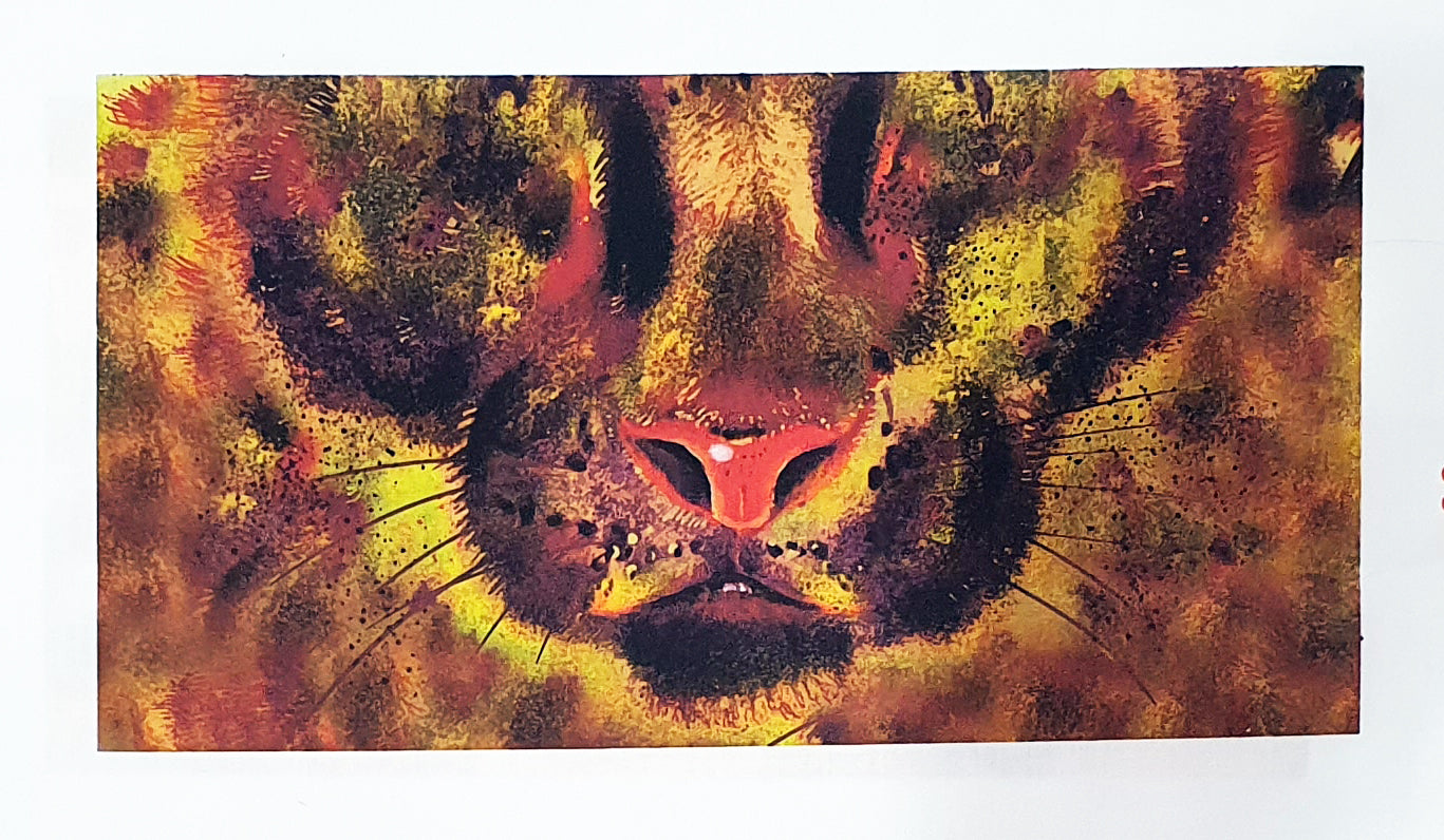 Lillestoff Cheetah Face Animal Face Mask Organic Cotton Face Mask Panel
