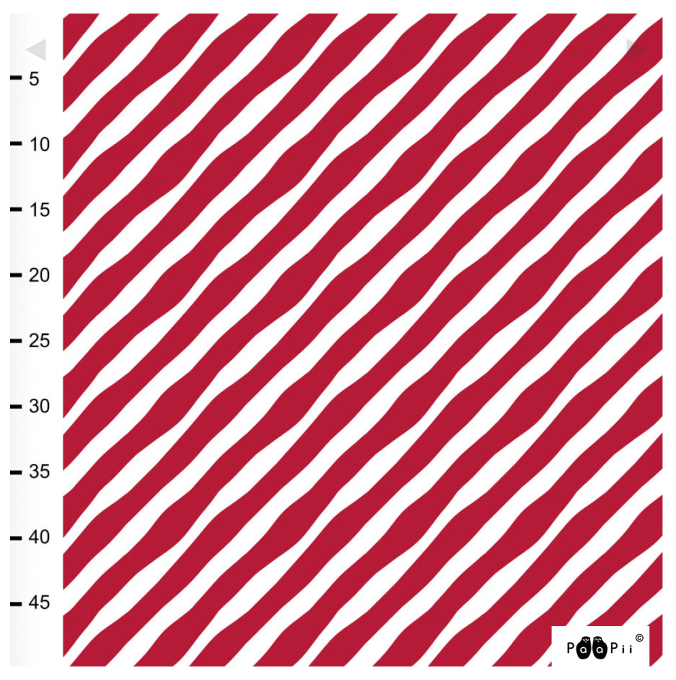 PaaPii Diagonal Stripe Red Christmas Organic Cotton Lycra