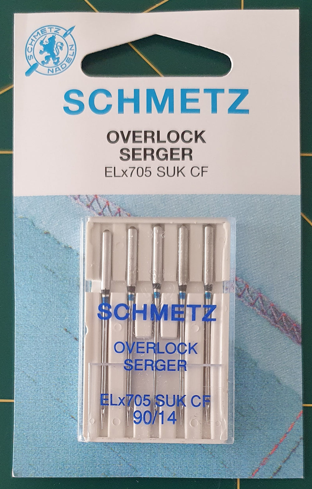 Schmetz ELx705 SUK CF 90/14 Coverstitch Overlocker Serger Sewing Machine Needles