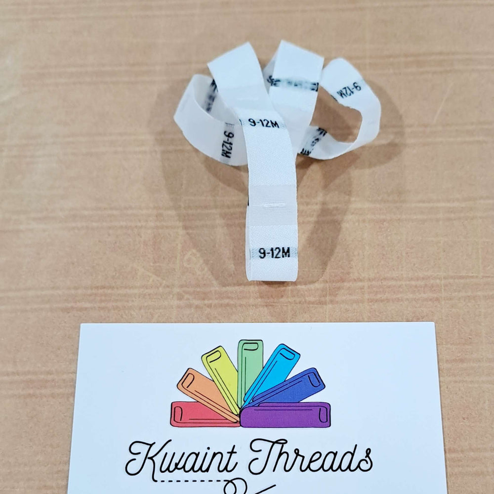
                      
                        White Size Labels Sizes NB to 24 Months Clothing Tags Sizes Tags
                      
                    