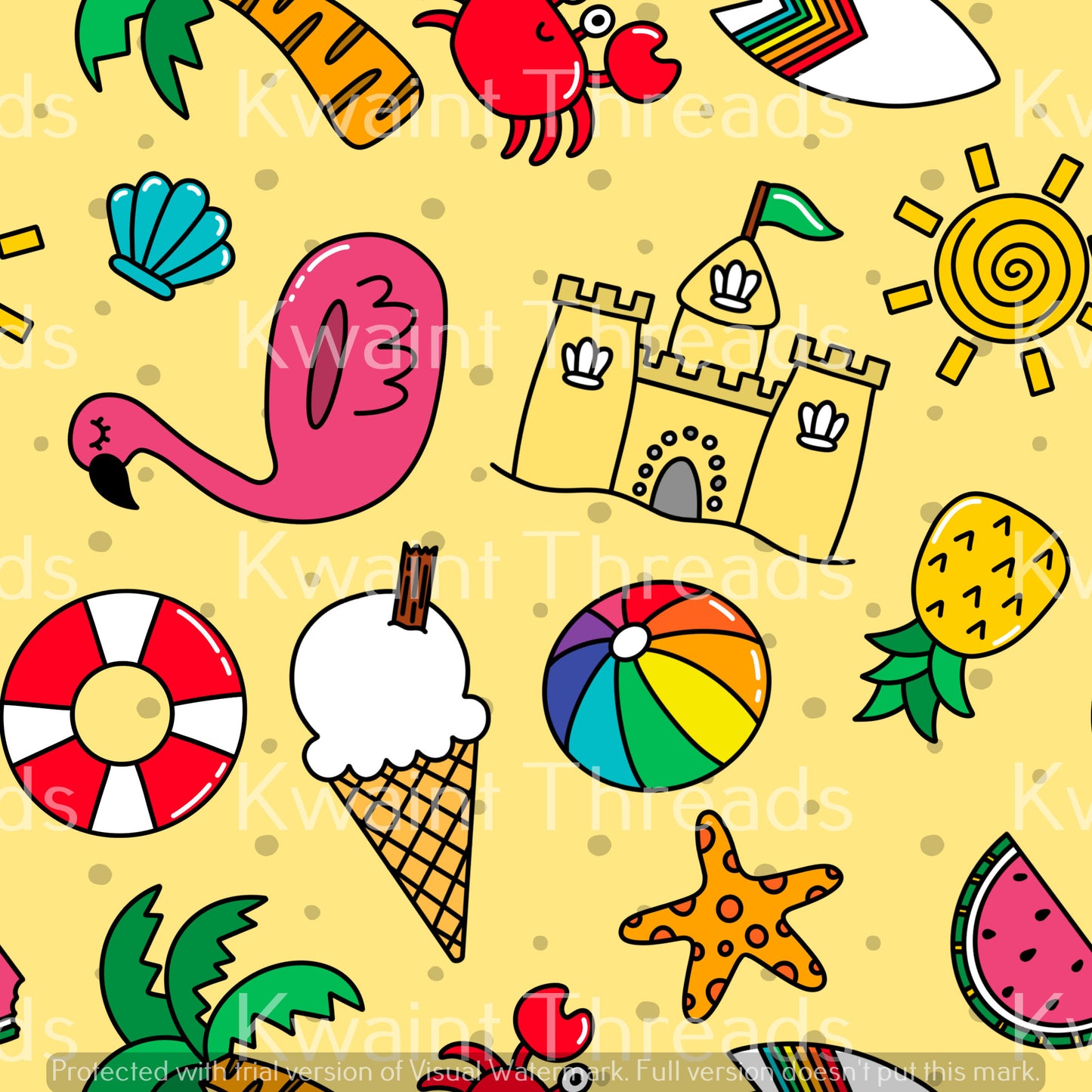 Fabric Mama Beach Party Sand