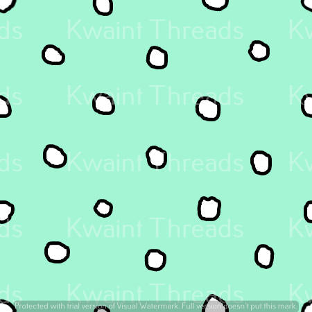 Magikel Mint dots spots and circles Artist Print Pre Order