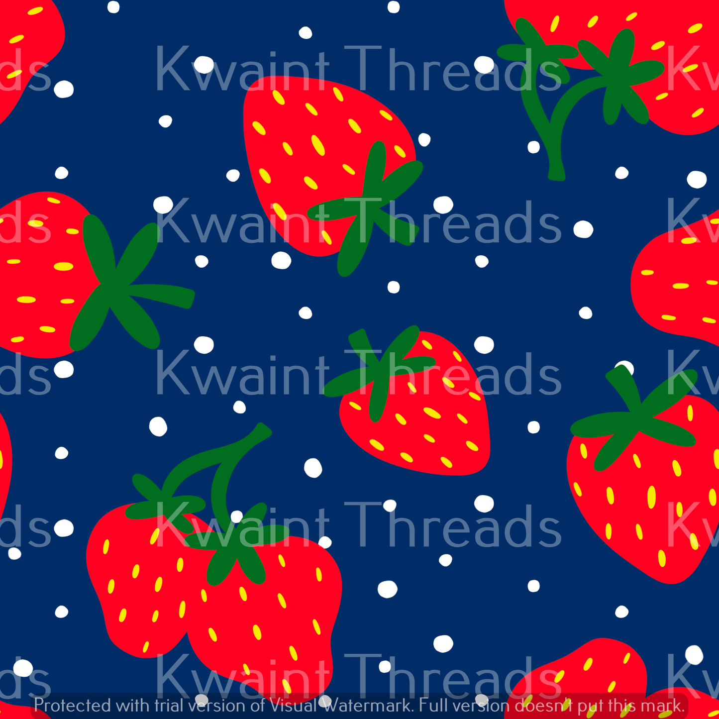 Fabric Mama Strawberry Patch On Demand Pre Order Strawberries