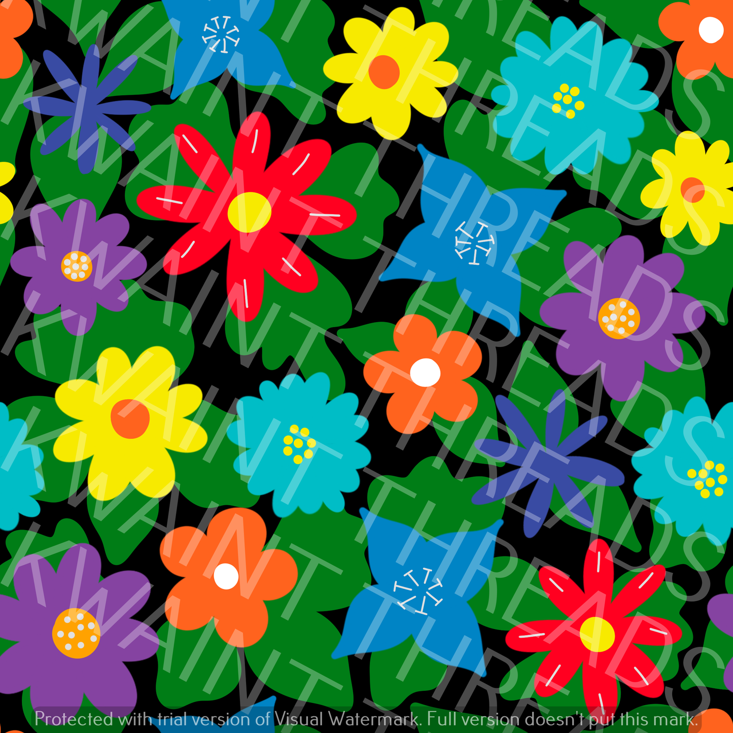 Fabric Mama Fleur Flowers Fabric On Demand Pre Order