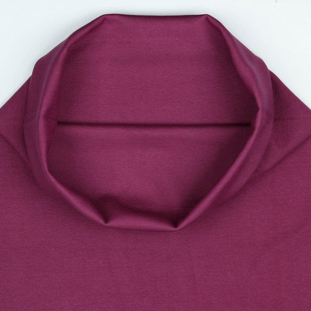 Euro Knit Purple Ribbing Tube GOTS Certified Ribbing Cuffing