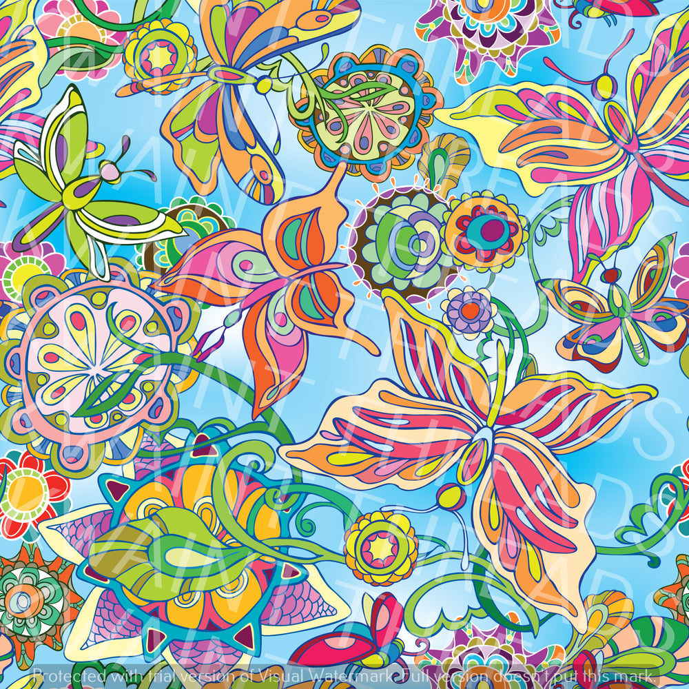 Bright Butterflies Pre order Floral fabric bouquet of flowers