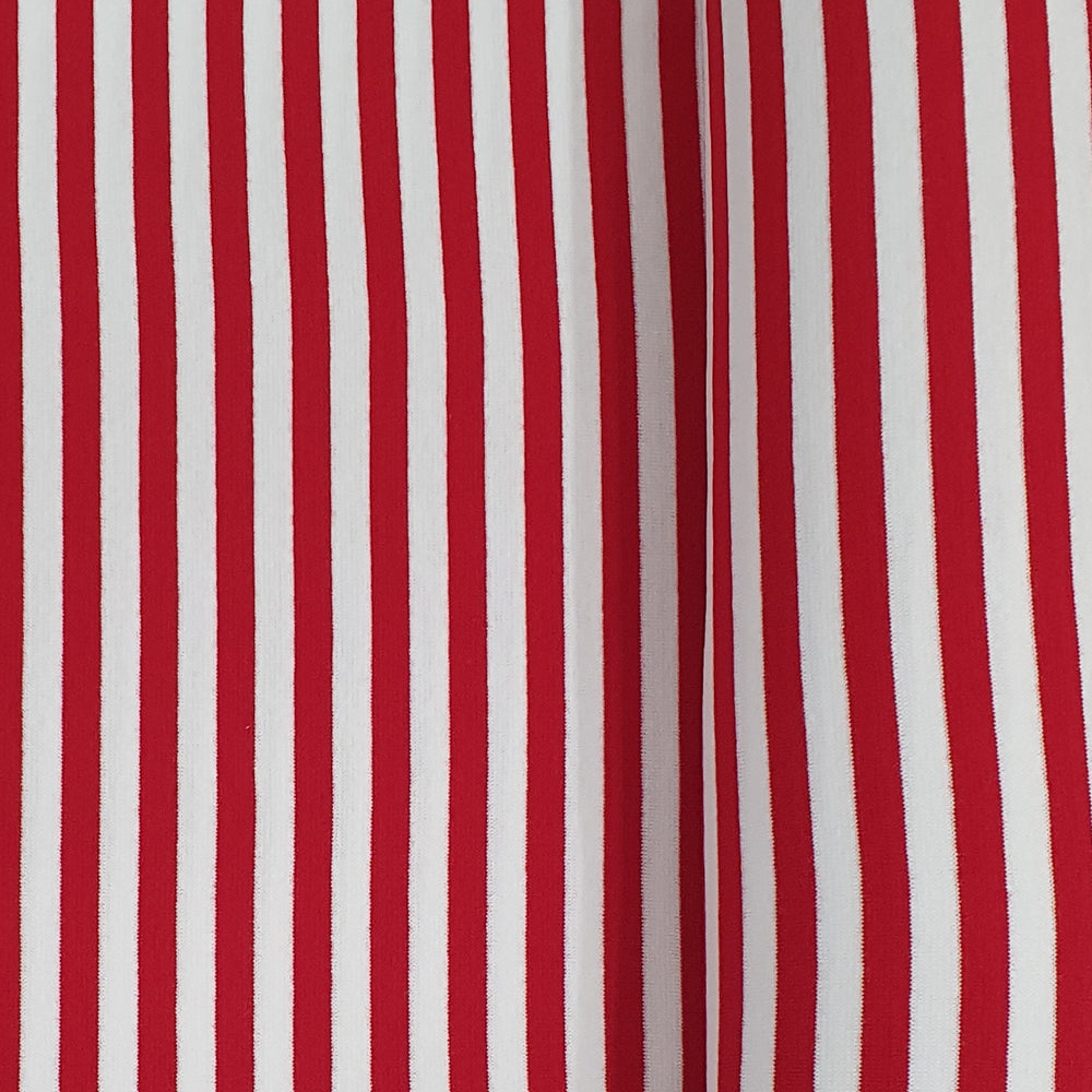 PaaPii Red and White Striped Organic Ribbing
