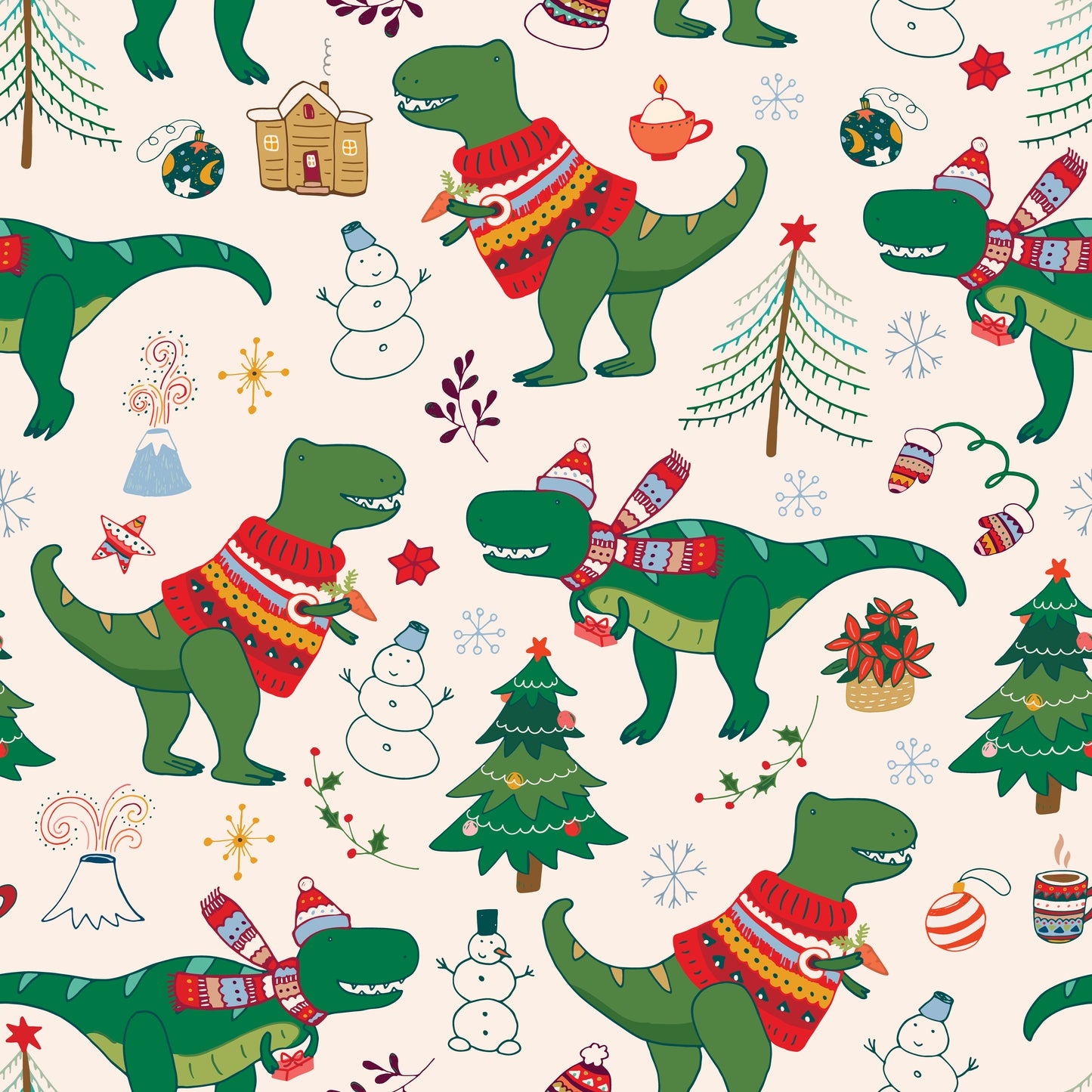 Kwaint Christmas Dinosaurs