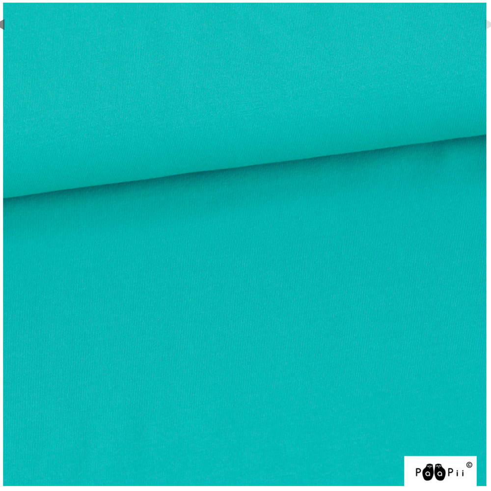 
                      
                        PaaPii Turquoise Blue Green Solid Organic Cotton Lycra
                      
                    