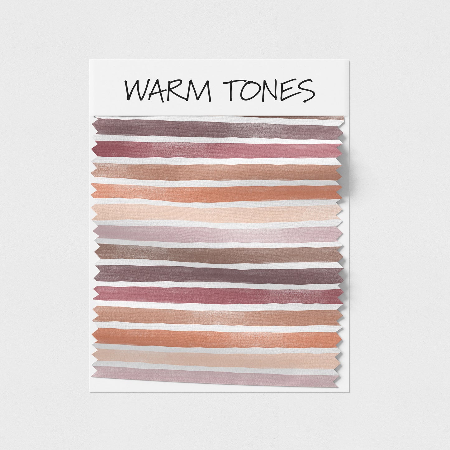 Ella Randall Watercolour Stripes Warm Tones Fabric On Demand Pre-Order