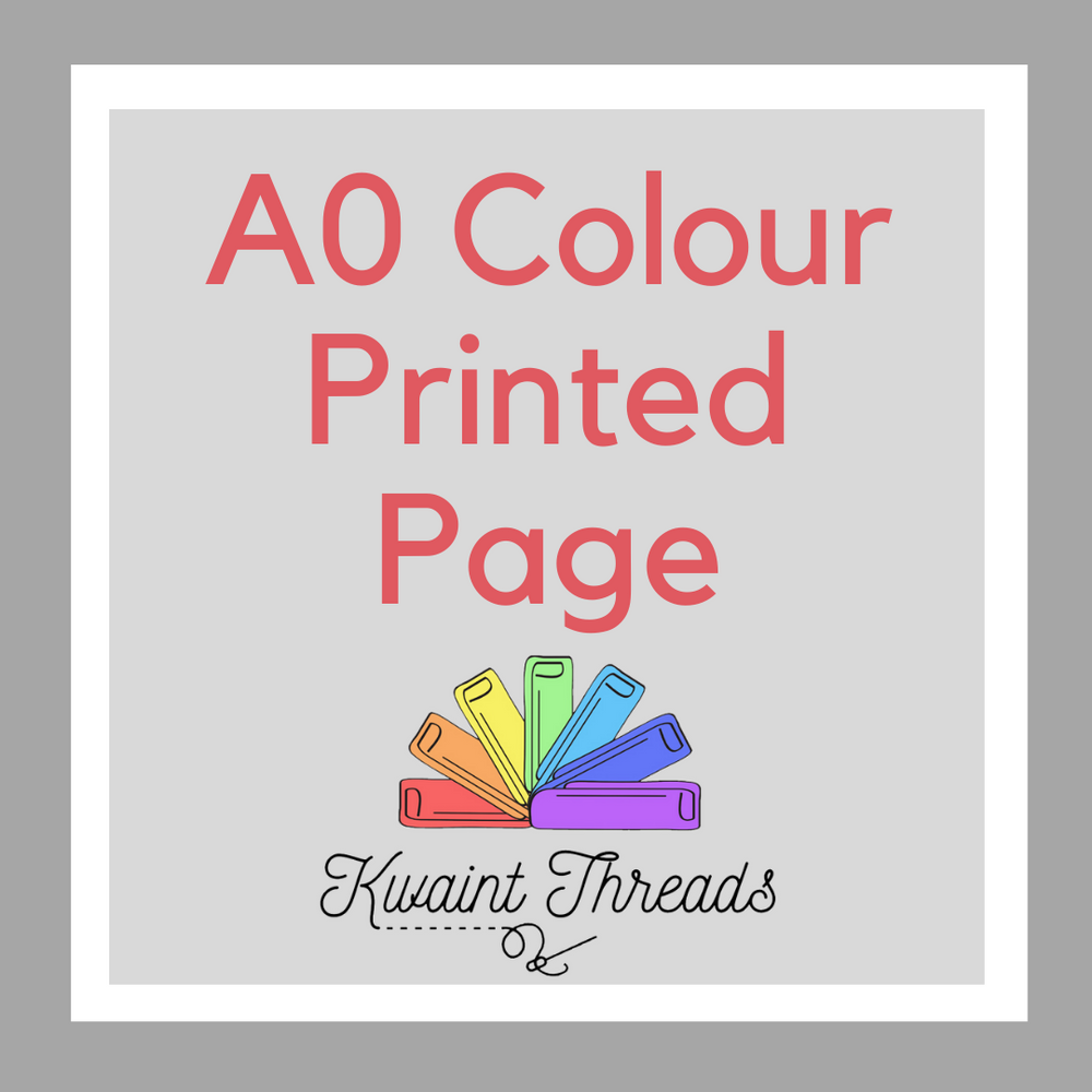 1 Page COLOUR - A0 Pattern Printing - COLOUR